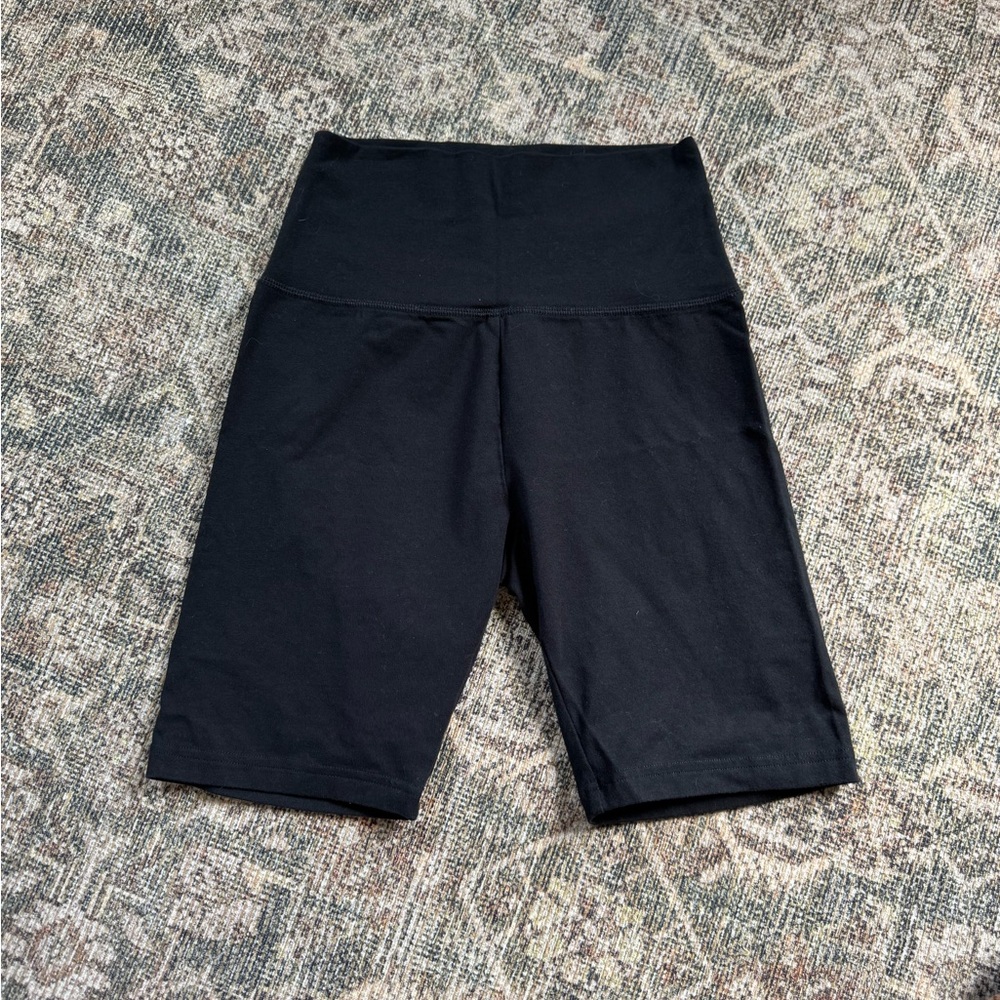 aerie Black High-Waist Bike Shorts
